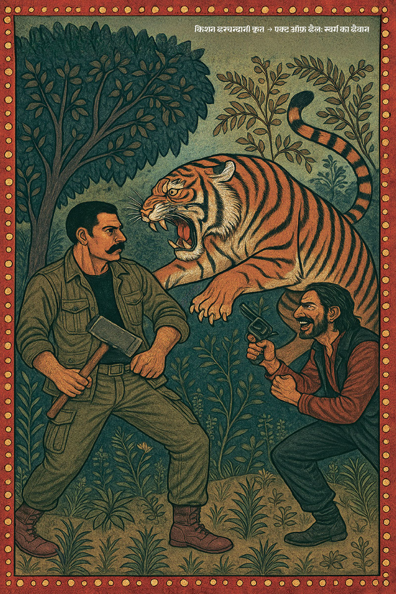 Act of Hell: The Predator of Heaven Madhubani Cover